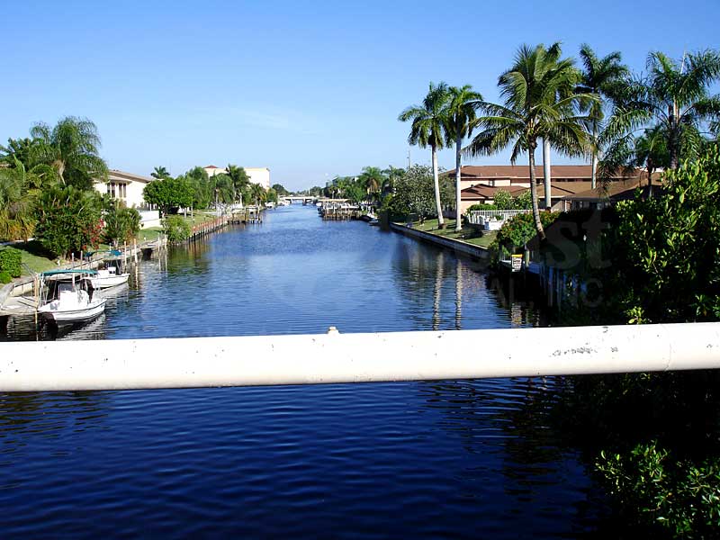 View Down the Canal From Royal Palm